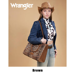 Wrangler Leopard Handbag – Western Purse with Bold Print