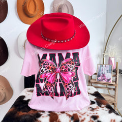 Style T-shirt, Cotton Comfort Shirt, Mama Bowknot