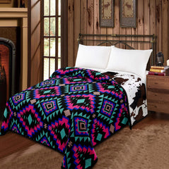 Luxury Soft print blanket Reversible Soft Throw for Couch Bed or Chair Home Decor Blanket