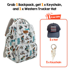 Wrangler Waterproof Diaper Backpack – Large Travel & School Bag