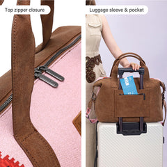 Wrangler Knitted Duffle Bag with Trolley Sleeve – Women’s Travel Tote