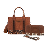 Wrangler Vintage Zipper Crossbody Tote & Wallet 2 Piece Set