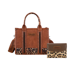 Wrangler Vintage Zipper Crossbody Tote & Wallet 2 Piece Set