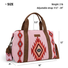 Wrangler Knitted Duffle Bag with Trolley Sleeve – Women’s Travel Tote