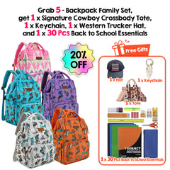 Wrangler Waterproof Diaper Backpack – Large Travel & School Bag