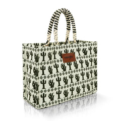 Wrangler Dual-Sided Print Weekender Tote Bag with Braided Handles