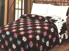 Luxury Soft print blanket Reversible, Soft Throw for Couch Bed or Chair Home Decor Blanket