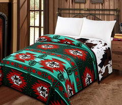 Luxury Soft print blanket Reversible Soft Throw for Couch Bed or Chair Home Decor Blanket