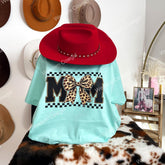 Style T-shirt, Cotton Comfort Shirt, Checkerboard