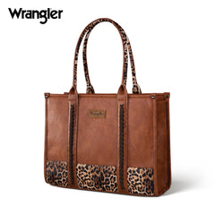 Wrangler Wide Leopard Print Tote Bag - Leopard