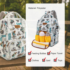 Wrangler Waterproof Diaper Backpack – Large Travel & School Bag