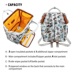 Wrangler Waterproof Diaper Backpack – Large Travel & School Bag