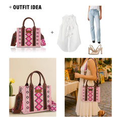 Wrangler Southwestern Tote Crossbody Bag – Stylish & Spacious Western Purse