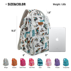 Wrangler Waterproof Diaper Backpack – Large Travel & School Bag