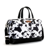 Wrangler Moo Moo Duffle Cow Print Travel Bag