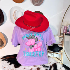 Western Style T-shirt, Western Style Letter T-shirt, Cotton Comfort Shirt, Don't Get It Twisted