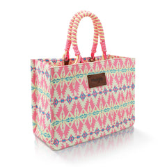 Wrangler Dual-Sided Print Weekender Tote Bag with Braided Handles