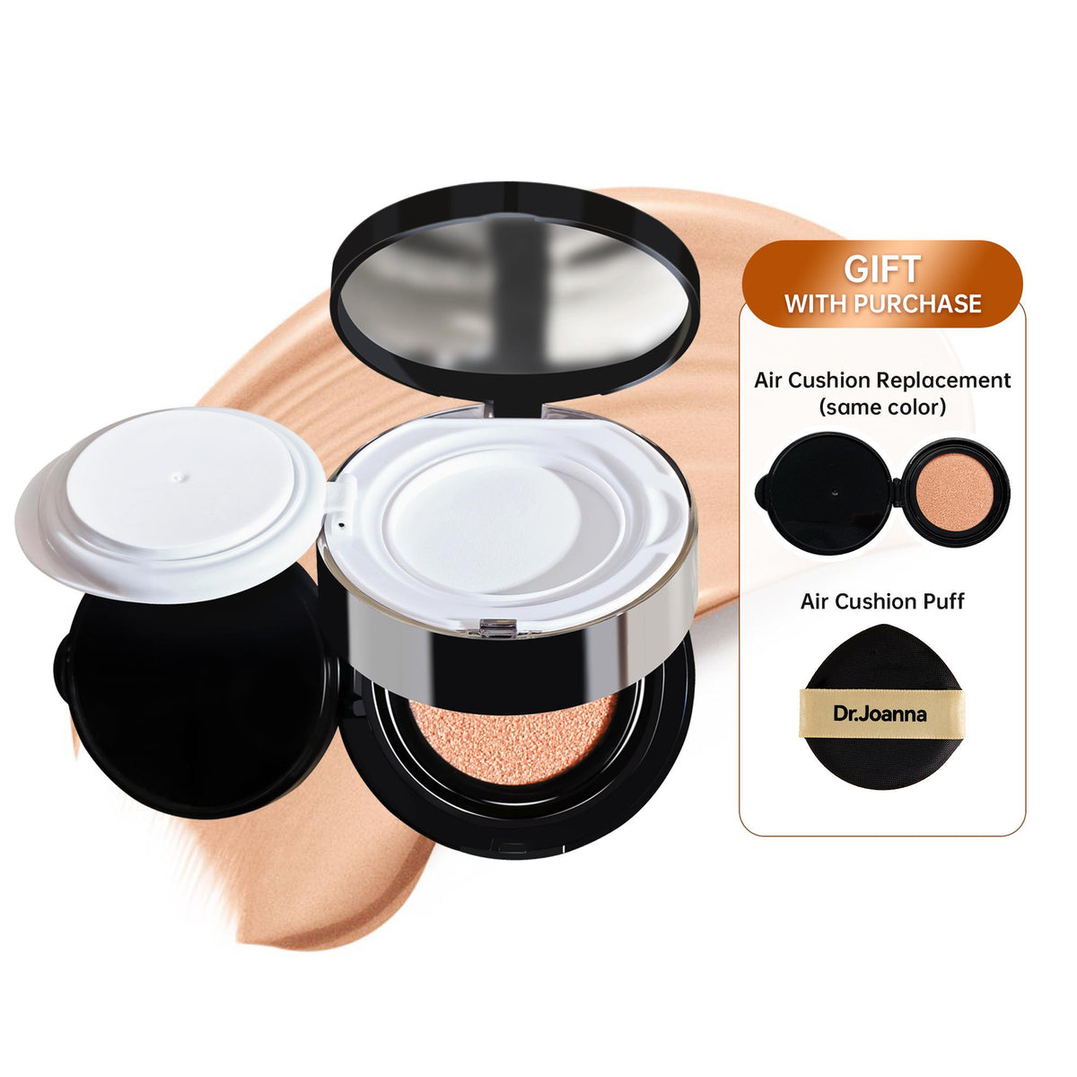 Dr. Joanna Astaxanthin Flaxseed Nourishing Moisturizing Double Layer Air Cushion CC Cream