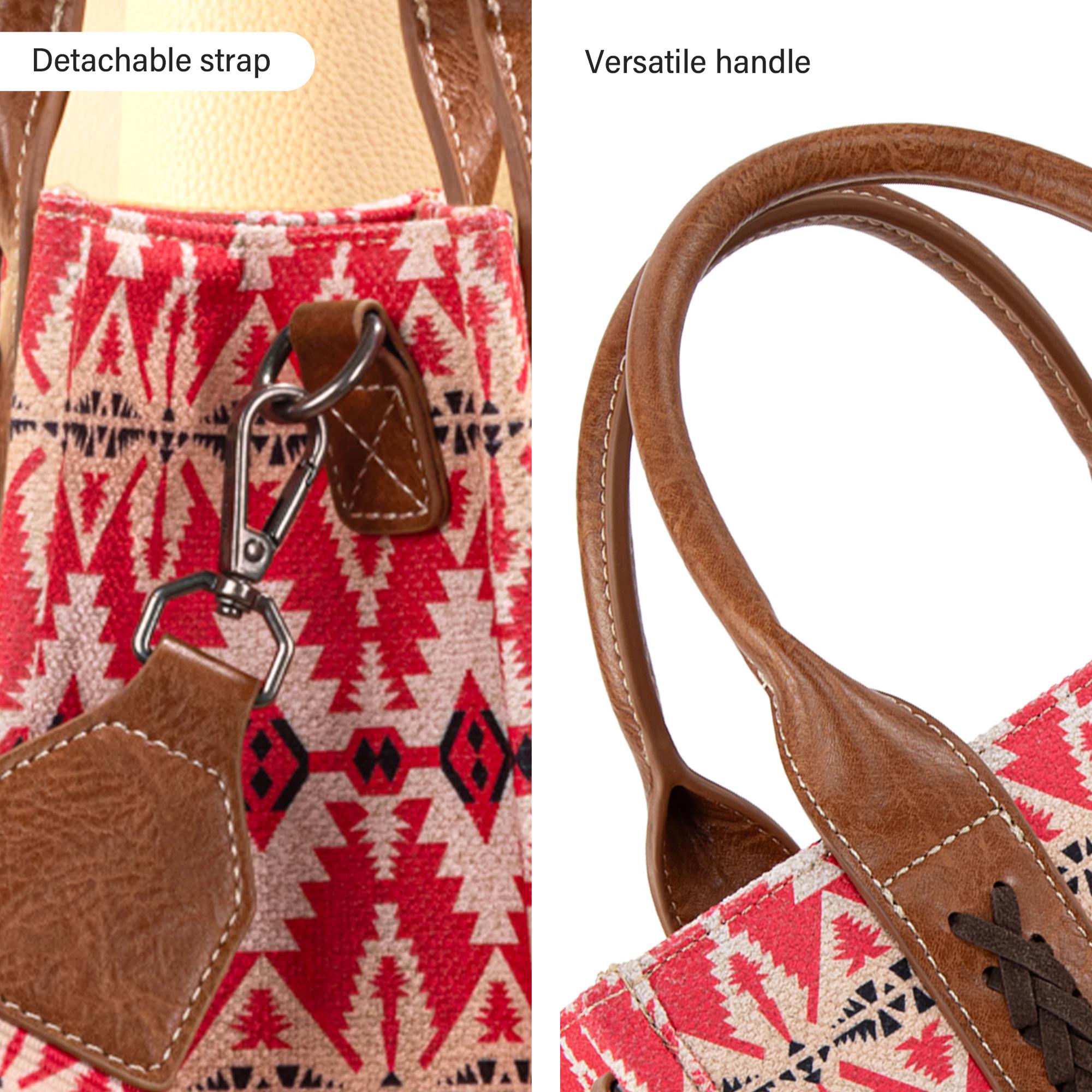 Wrangler Western Pattern Shoulder Crossbody Tote bags