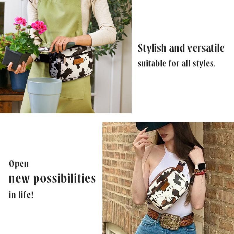 Wrangler Moo Moo Cow Print  Crossbody Bags