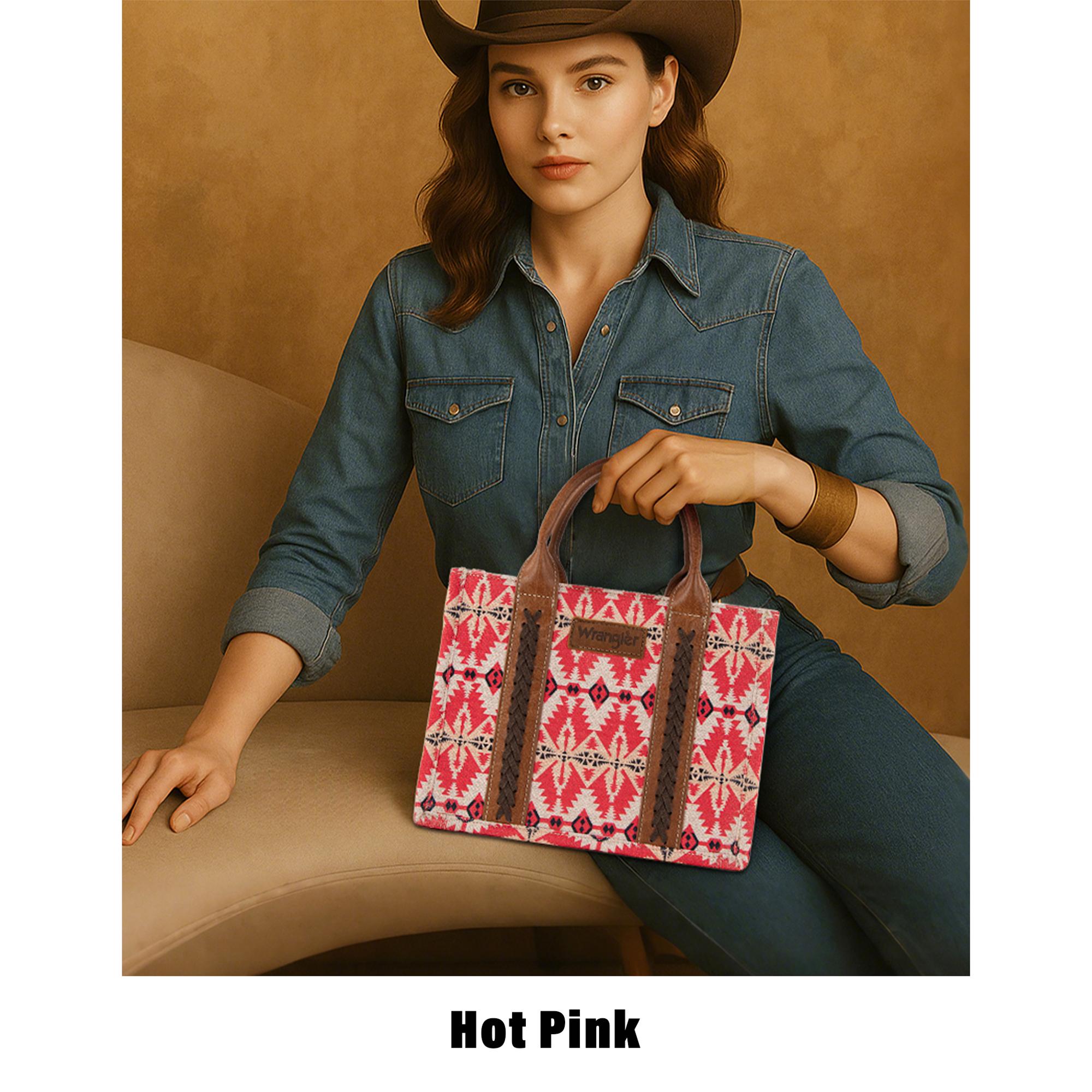 Wrangler Western Pattern Shoulder Crossbody Tote bags