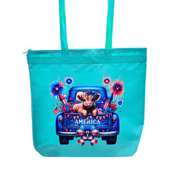 Car Cow Canvas Nylon Tote Bags