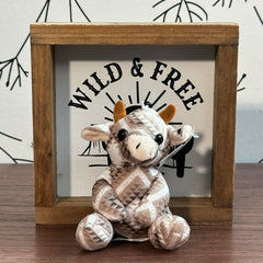 Random Cute bag charm, Cow Toy, Suitable for Home Decoration