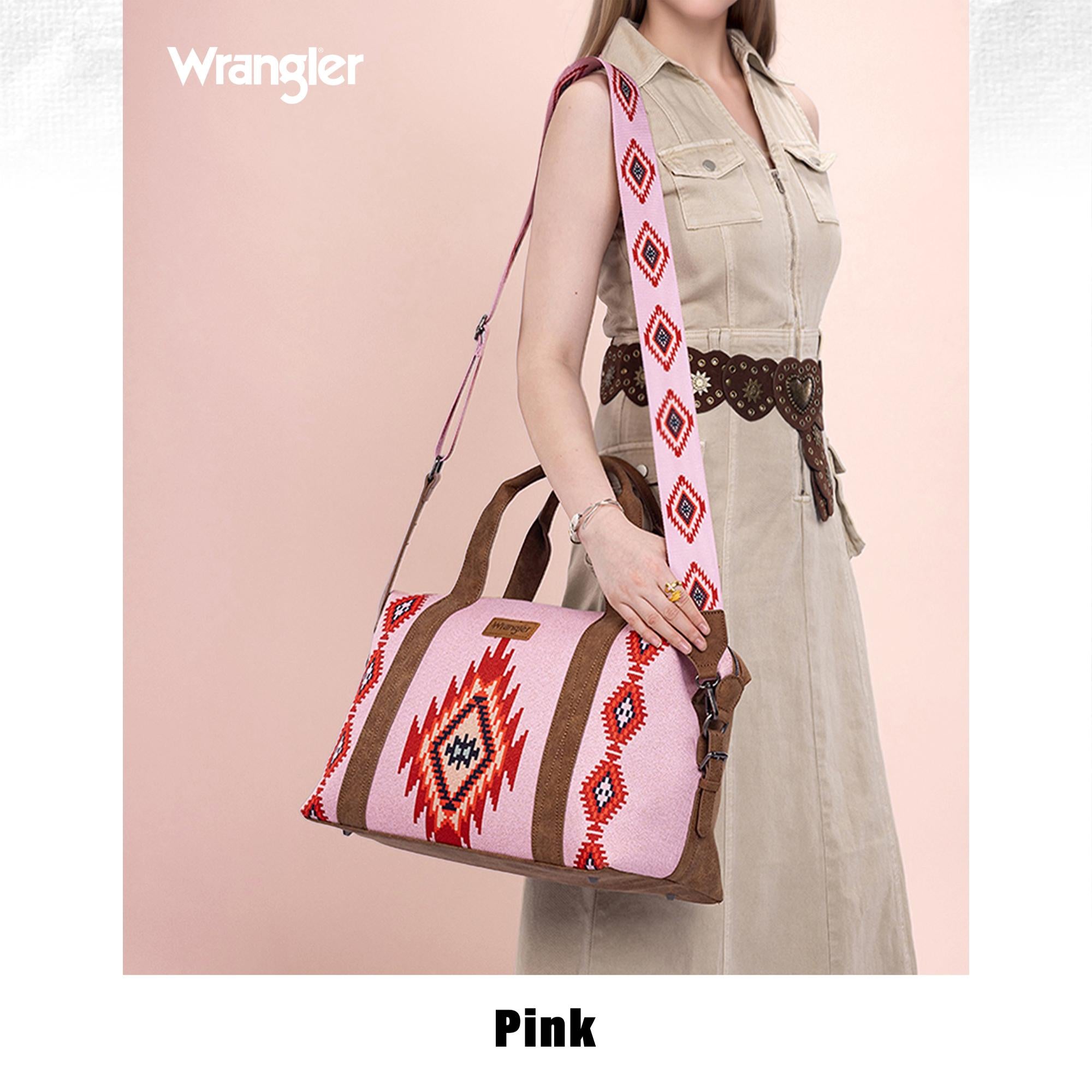 Wrangler Knitted Duffle Bag with Trolley Sleeve – Women’s Travel Tote