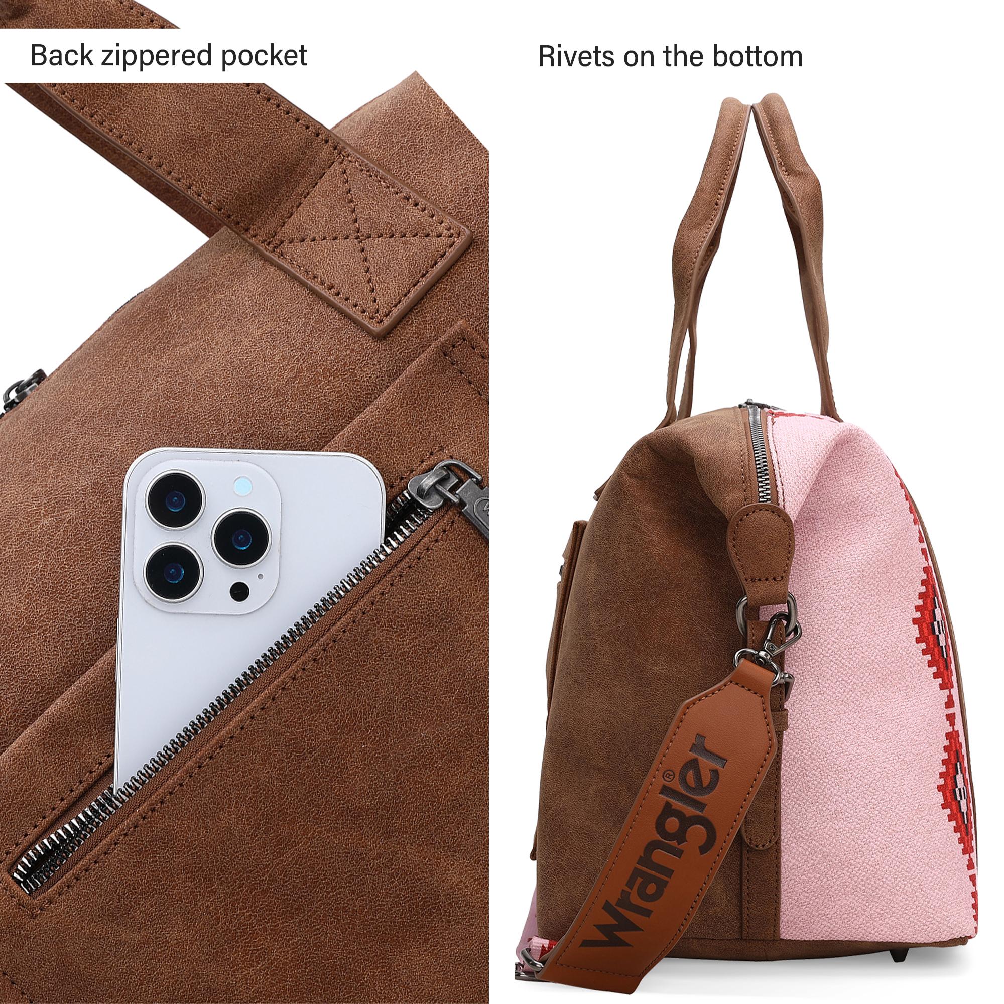 Wrangler Knitted Duffle Bag with Trolley Sleeve – Women’s Travel Tote