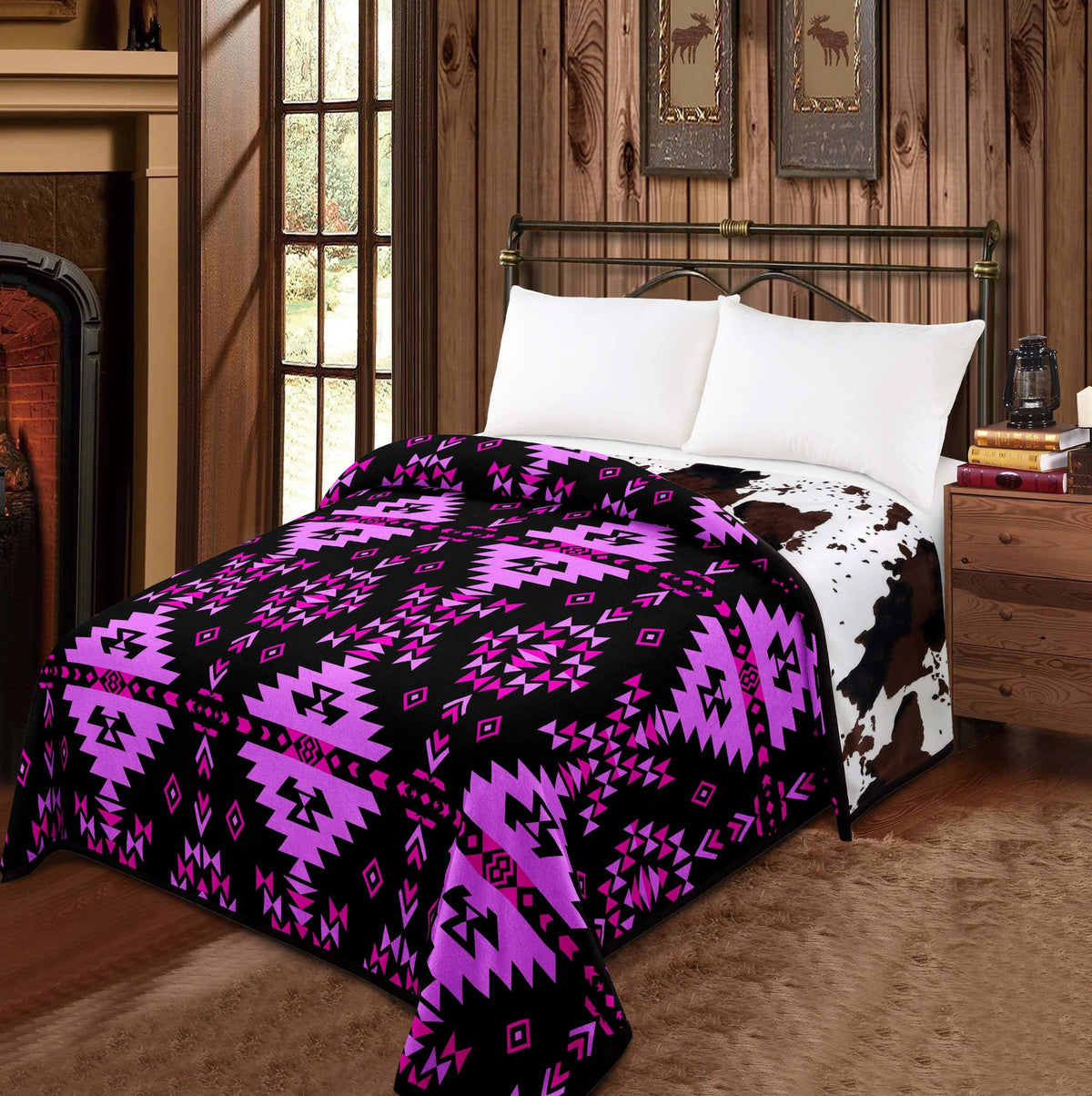 Luxury Soft print blanket Reversible, Soft Throw for Couch Bed or Chair Home Decor Blanket