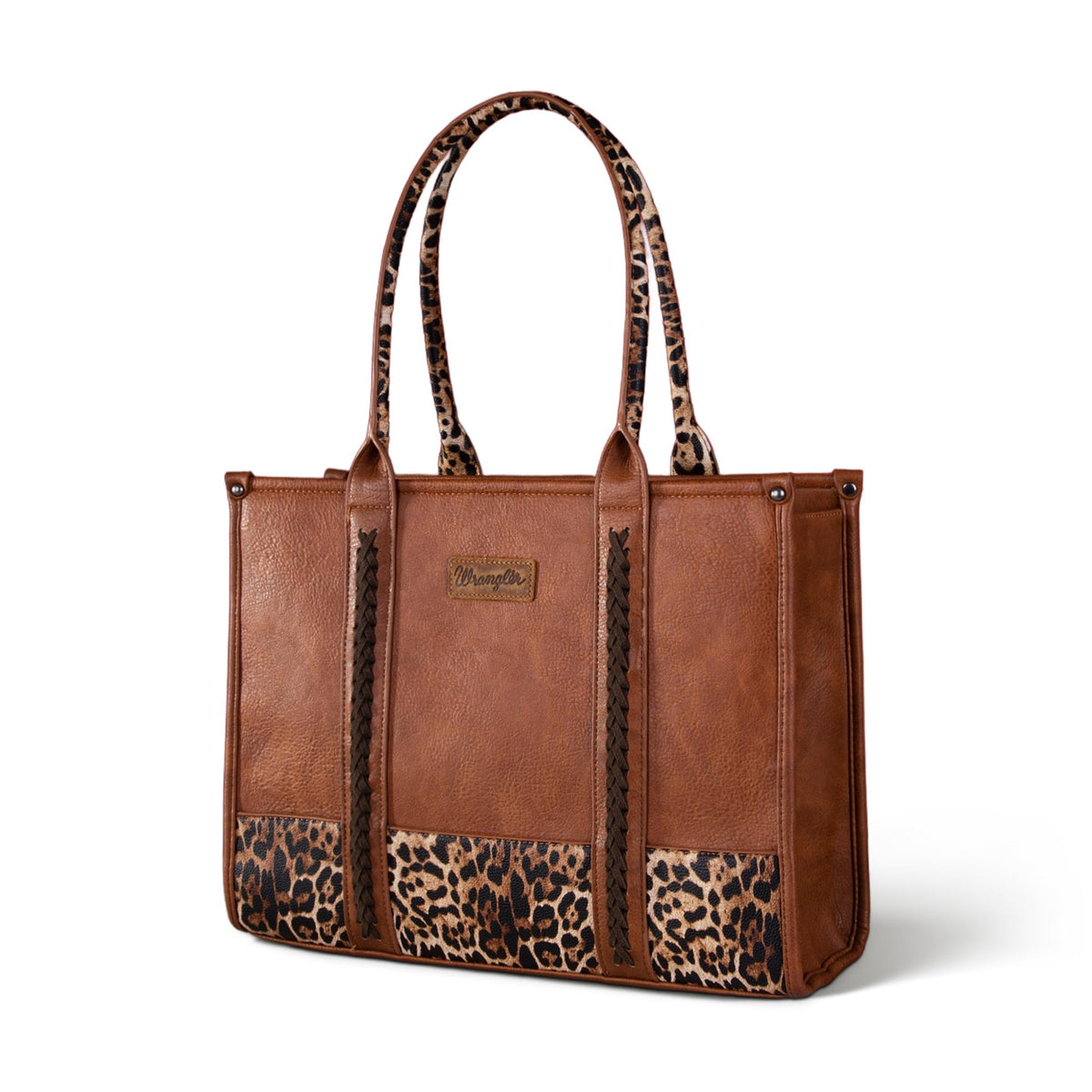Wrangler Wide Leopard Print Tote Bag - Leopard