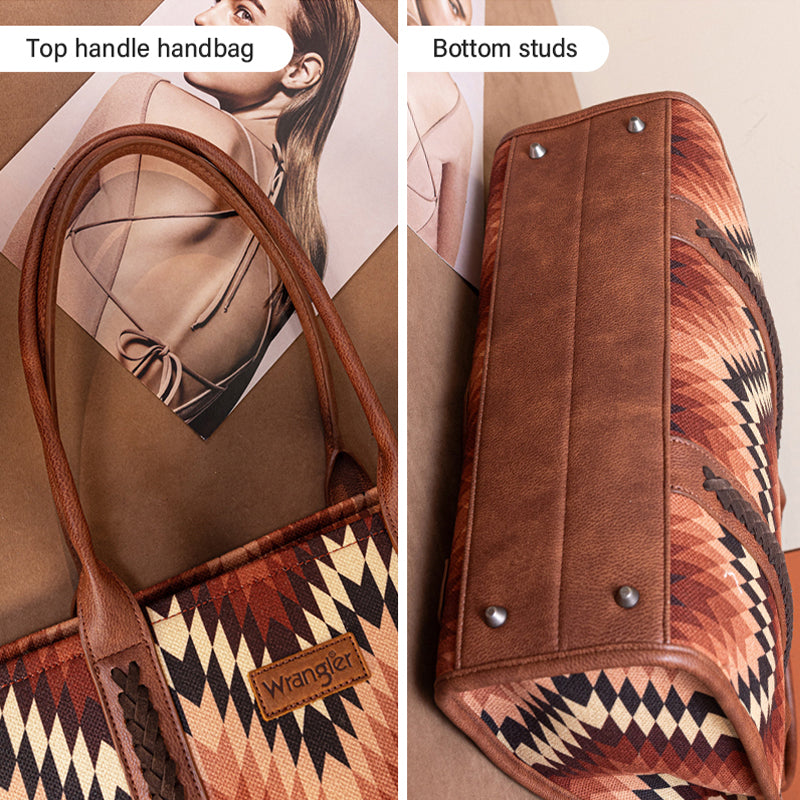 Wrangler Southwestern Pattern Print Tote Bags