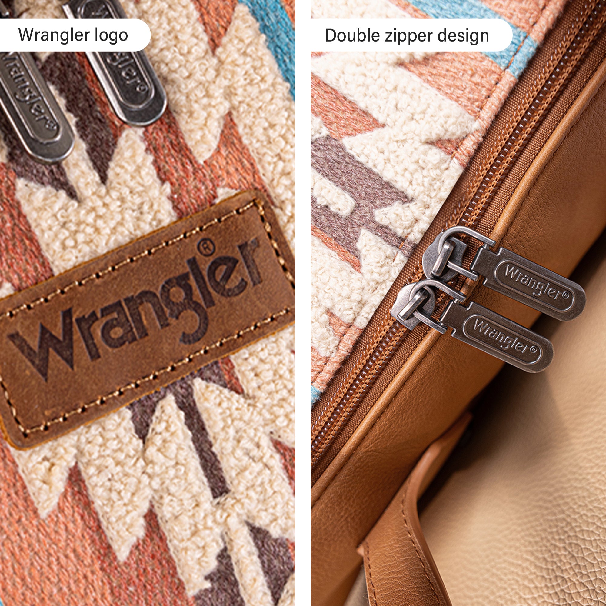 Wrangler Western Style Foldable Travel Duffle Bag, Overnight Bag for Beach Swim, Sports Gym Bag