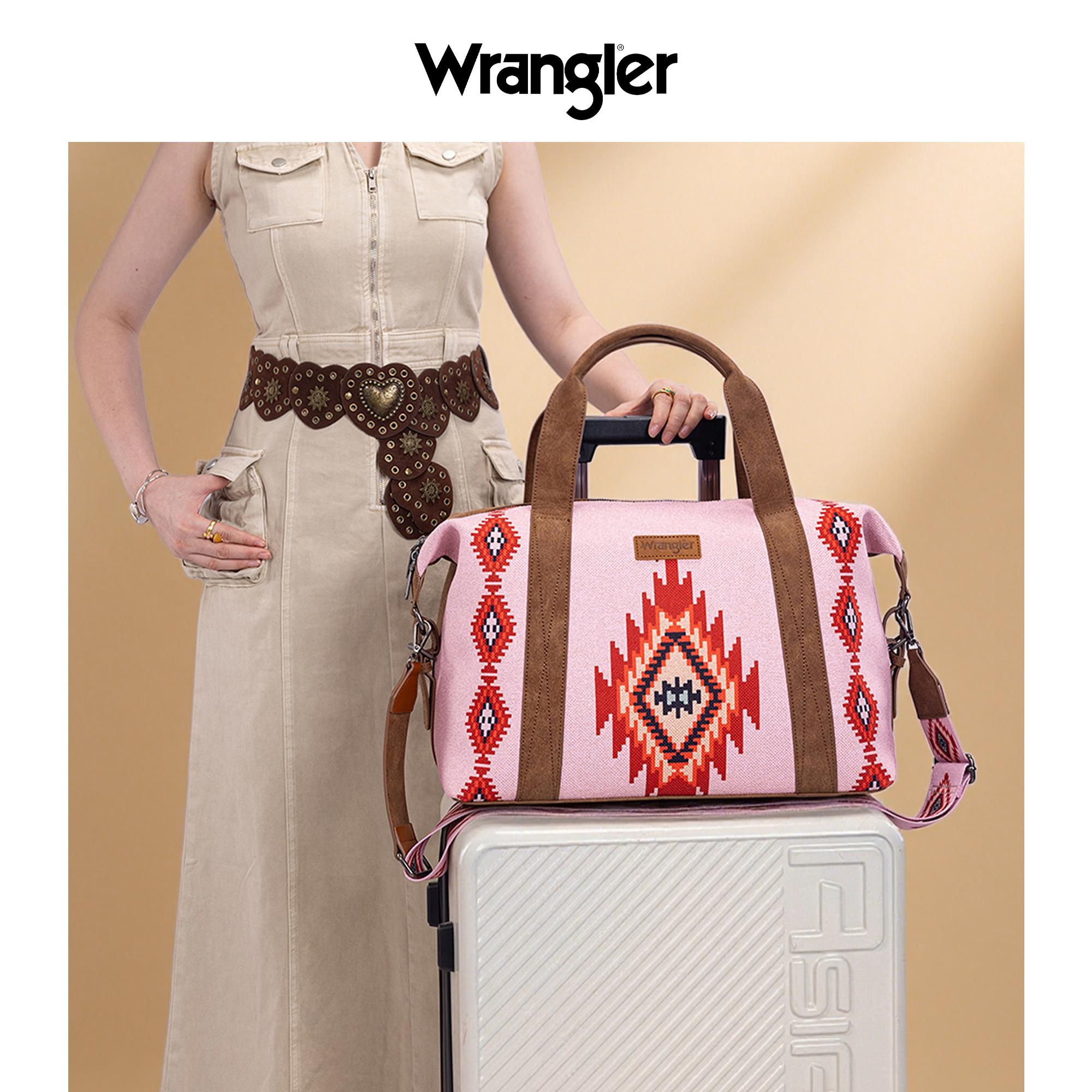 Wrangler Knitted Duffle Bag with Trolley Sleeve – Women’s Travel Tote