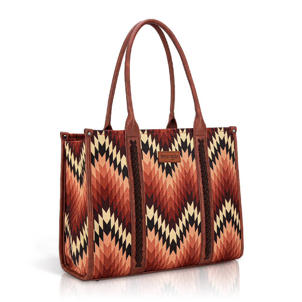 Wrangler Southwestern Pattern Print Tote Bags