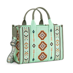 Montana West Aztec Retro Arrows Dual Sided Print Wide Tote