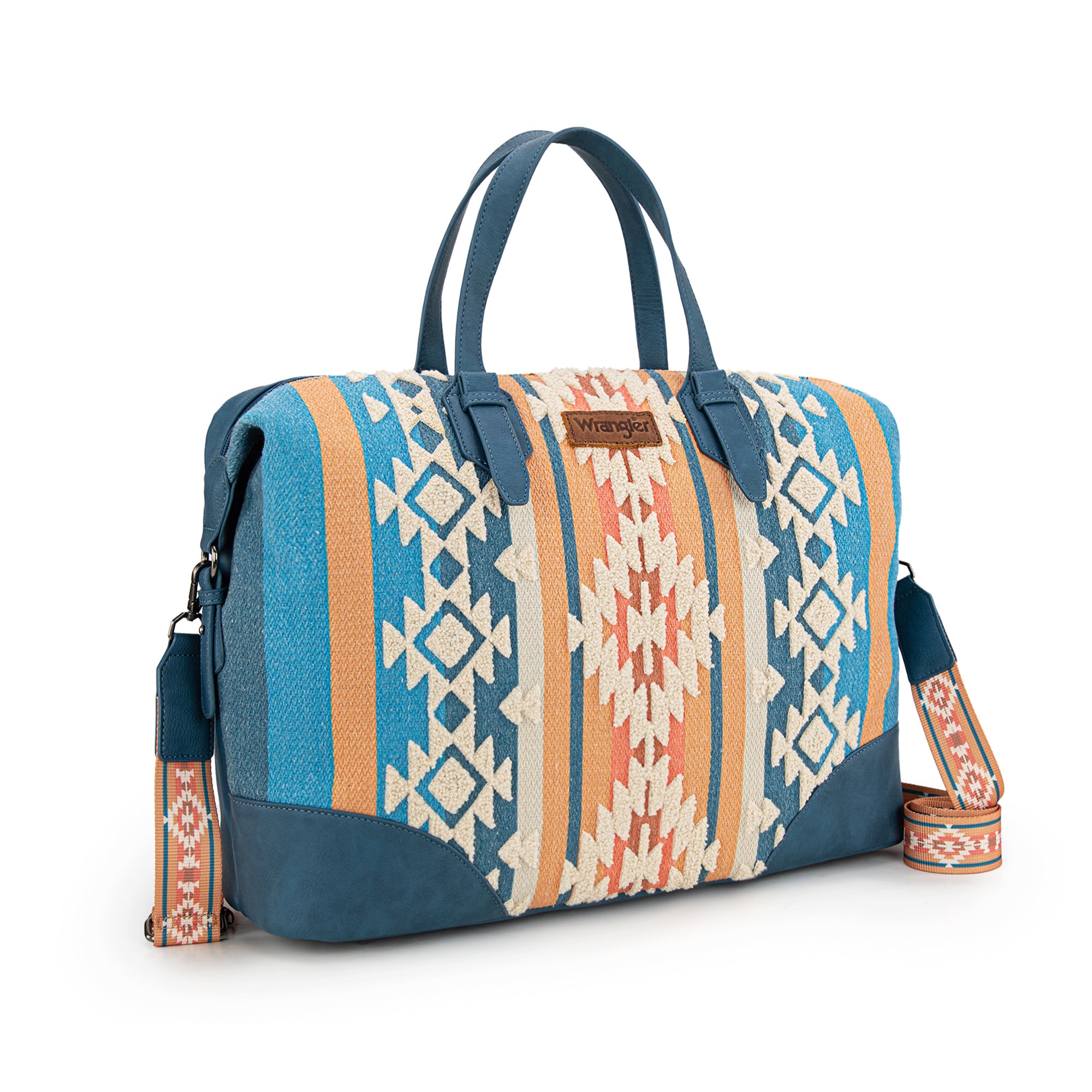 Wrangler Western Style Foldable Travel Duffle Bag, Overnight Bag for Beach Swim, Sports Gym Bag