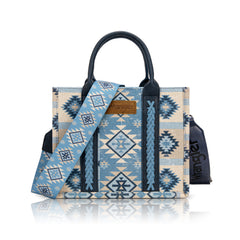 Wrangler Southwestern Print Dual-Sided Crossbody Tote Bag