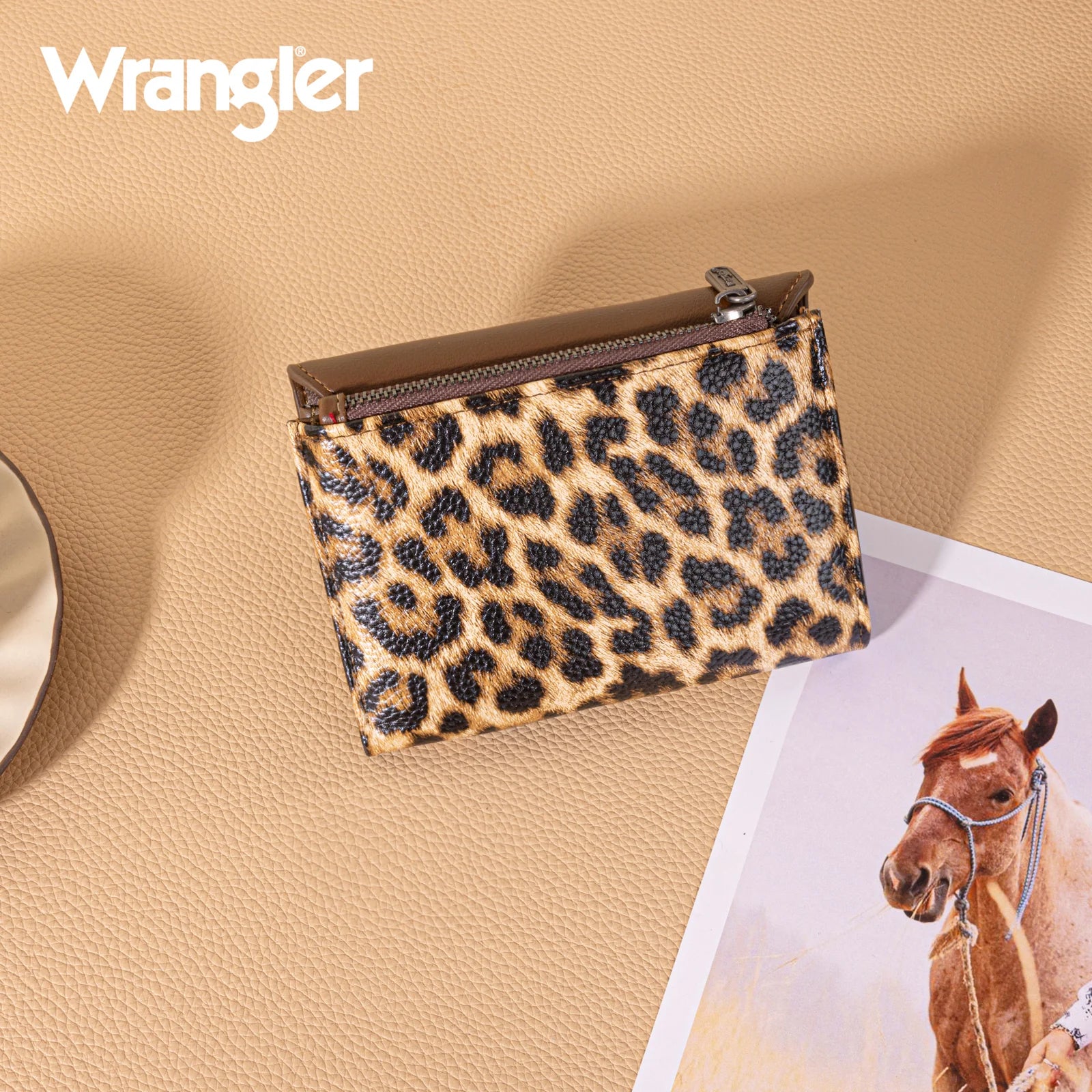 Wrangler Tri-Fold Wallet -Leopard