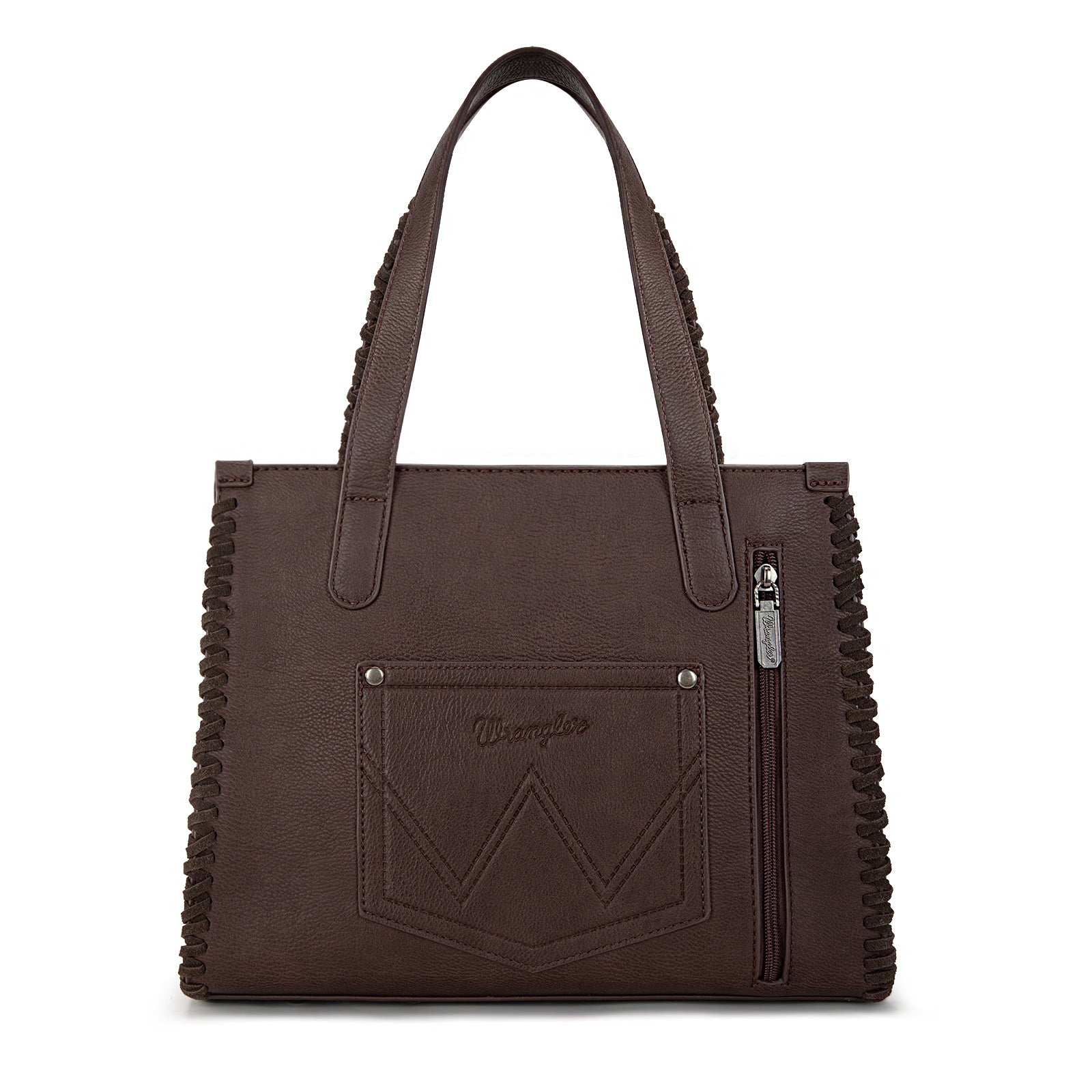 Wrangler Vintage Retro Cowboy Cool Print Concealed Carry Satchel/Crossbody