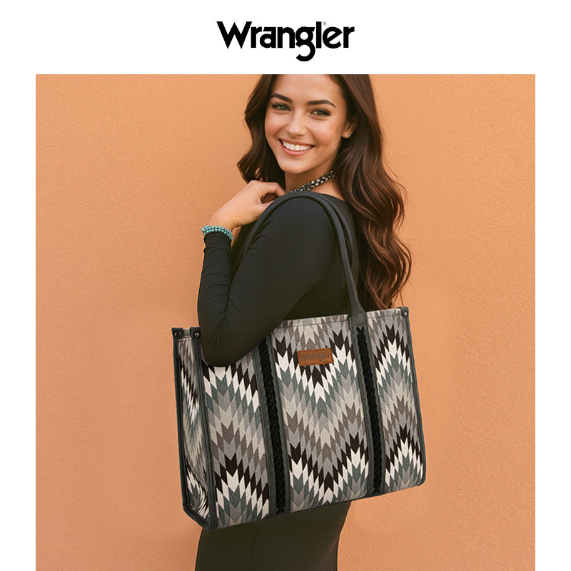 Wrangler Southwestern Pattern Print Tote Bags
