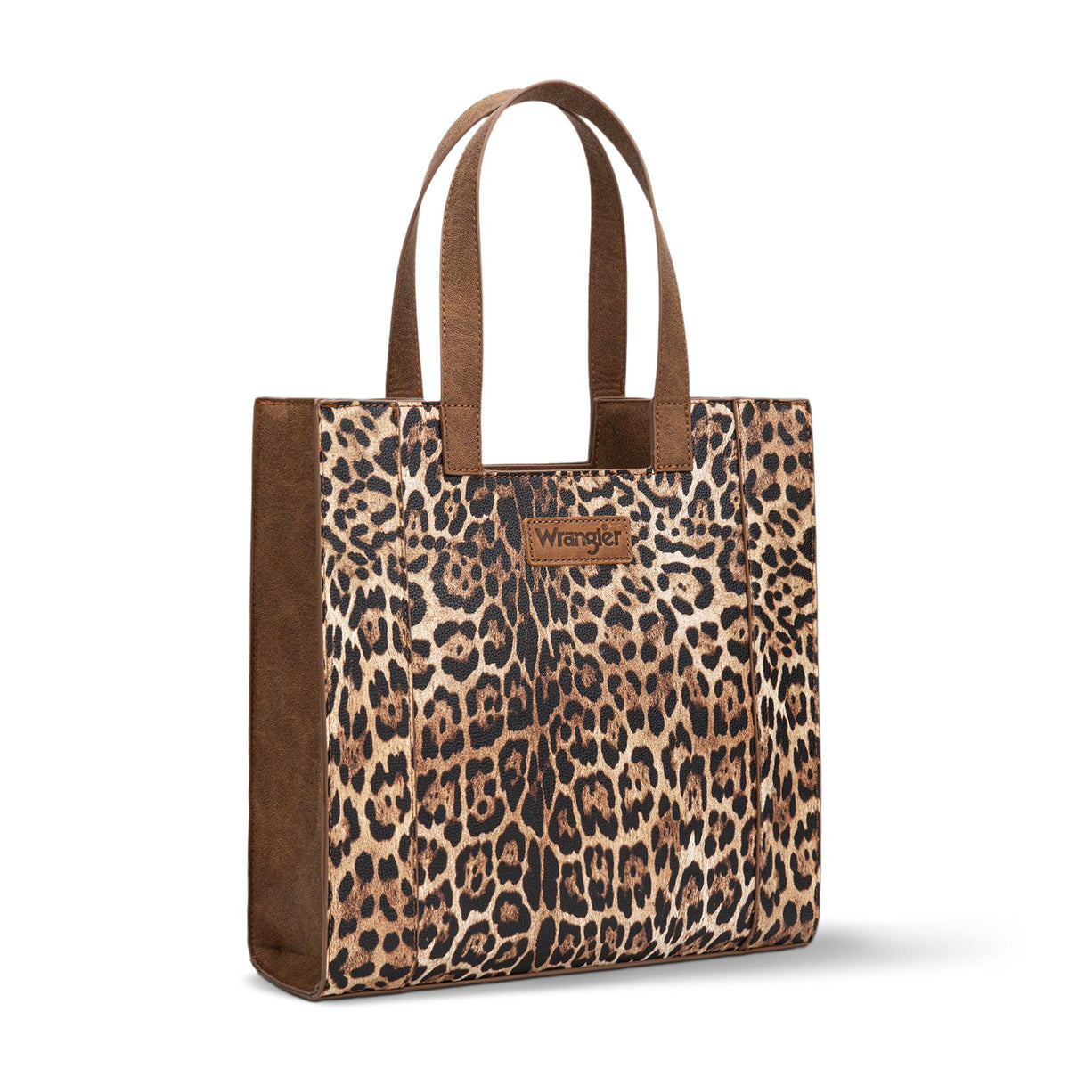 Wrangler Leopard Handbag – Multi-Pocket Shoulder Purse for Women