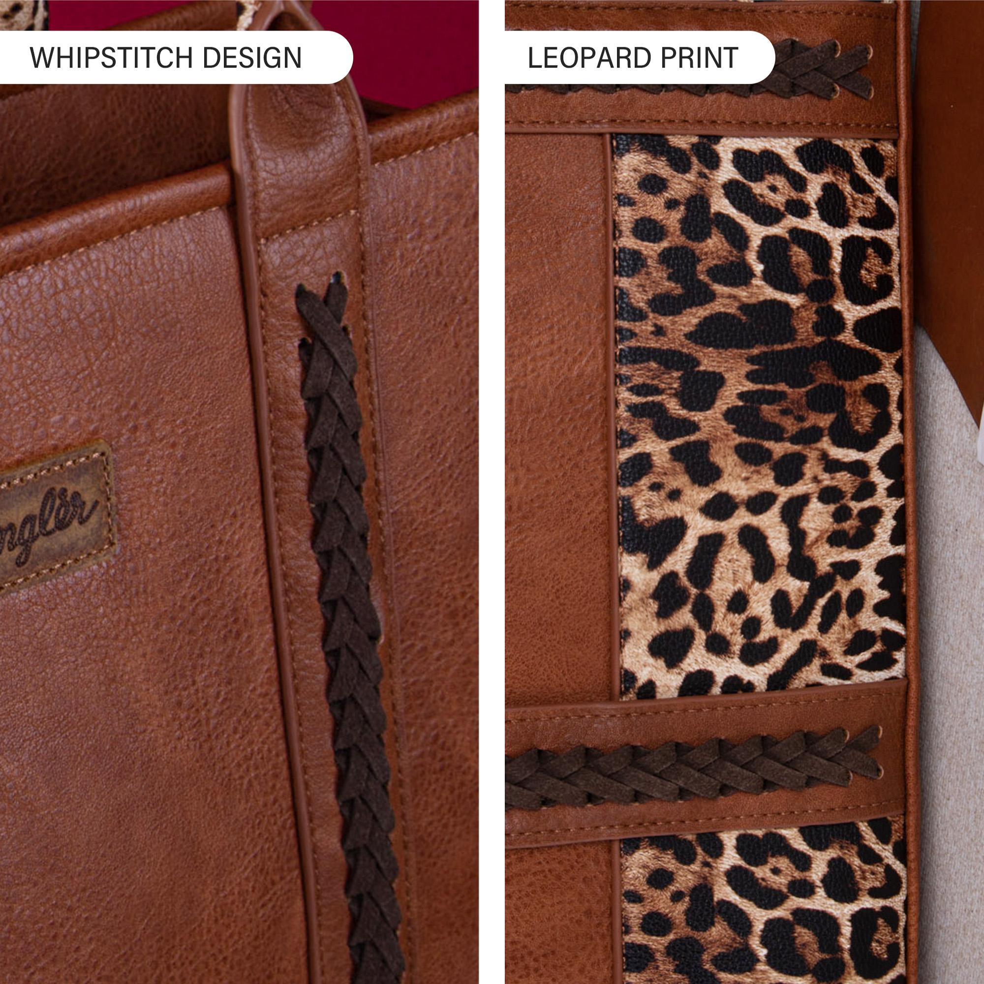 Wrangler Wide Leopard Print Tote Bag - Leopard