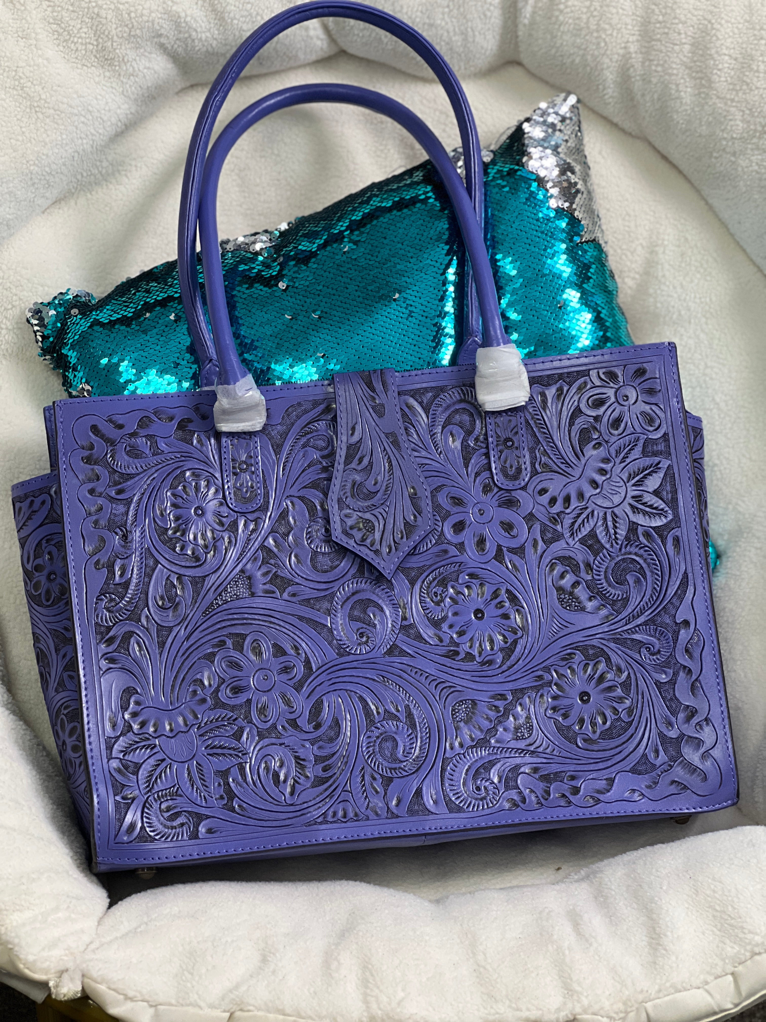 Western  Delicate Handmade Bag, Genuine leather Purse
