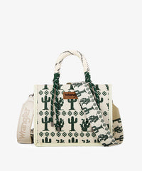 Wrangler Southwestern Print Rope Crossbody Tote
