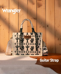 Wrangler Southwestern Print Rope Crossbody Tote
